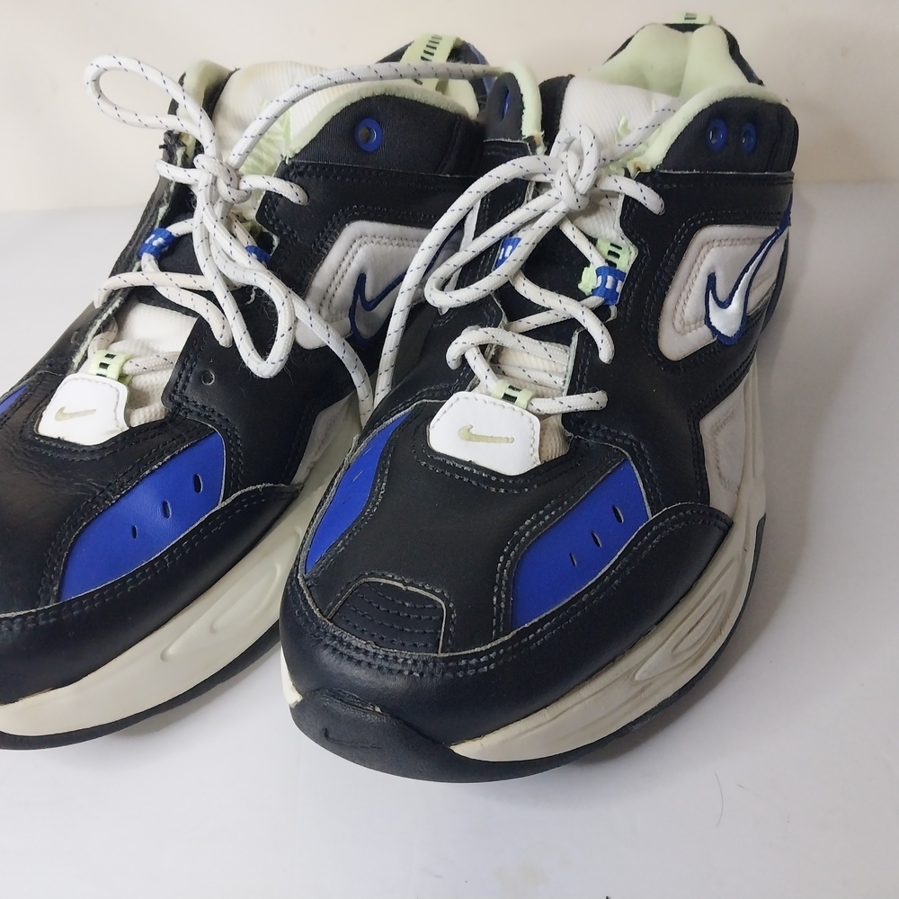 NIKE Men's M2K Tekno  Black and Blue Casual,Sports Shoes Size 13.